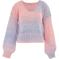 Mymo Pull-over bleu ciel / rose