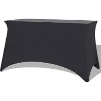 vidaXL Housses extensibles pour table 2 pcs 120x60,5x74 cm Anthracite