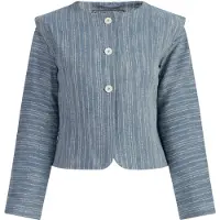 Dreimaster Blazer bleu-gris / blanc cassé