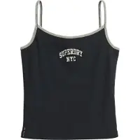 Superdry Femme Débardeur Athletic Essentials Coupe Ajustée Bleu Marine Taille: 36