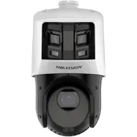 Hikvision TandemVu 6+4MP 25X Colorful &, Caméra réseau, Blanc, Noir