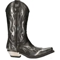 New rock Bottes de cowboy '7921-S3' noir