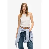 Superdry Femme Débardeur Froncé Gris Taille: 40
