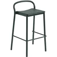 Muuto Linear Steel Counter Bar Stool Dark Green | 75 cm