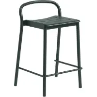 Muuto Linear Steel Counter Bar Stool Dark Green | 65 cm