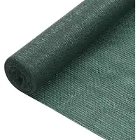 vidaXL Panneau de clôture vert 1,8x50 m HDPE 75 g/m