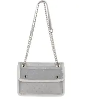 Mymo Sac à bandoulière gris argenté / argent