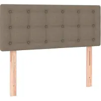 vidaXL Tête de lit taupe 90x5x78/88 cm Tissu