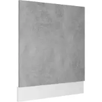 vidaXL Cache pour lave-vaisselle Lyon gris béton 59,5x3x67 cm Bois composite