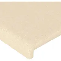 vidaXL Têtes de lit 2 pcs. Crème 80x5x78/88 cm Tissu