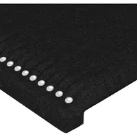 vidaXL Tête de lit noir 90x5x78/88 cm Tissu
