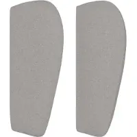 vidaXL Tête de lit avec oreilles gris clair 93x23x78/88 cm Tissu