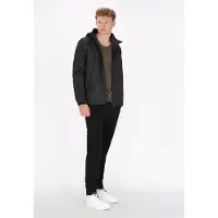 MO Veste mi-saison gris / noir chiné