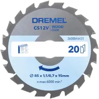 Dremel St Wo Wood Circular Saw Disc 85x15 Mm Argenté
