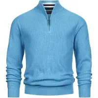 INDICODE JEANS Pull-over ' Bull ' bleu clair