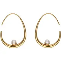 NAEMI Boucles d'oreilles or / blanc perle