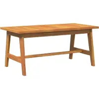 vidaXL Table basse marron en bois d'acacia massif Lumarko