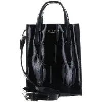 Ted Baker sac à épaule bandoulière Viienna Croc Effect Mini Icon Bag Black noir