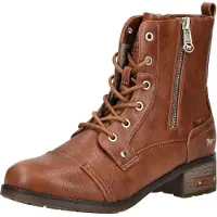Mustang Bottines à lacets cognac
