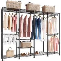 Vevor Portant à Vêtements avec Étagères Réglables