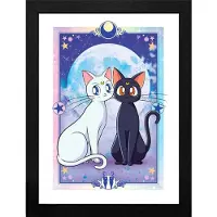 Sailor Moon Photo encadrée Anime de - Luna & Artemis - pour Indifférent - coloré - Taille Standard