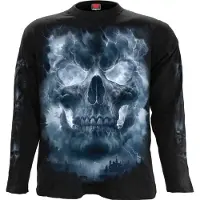 Spiral T-shirt manches longues de - Grave Skies - Haut Manches Longues - M - L - pour Homme - noir - Taille M