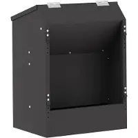 vidaXL Distributeur de nourriture pour lapins, noir, 33,5 x 25,5 x 45,5 cm, capacité : 3 kg