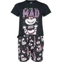 Alice Au Pays Des Merveilles Pyjama Disney de - Le Chat Du Cheshire - We're All Mad Here - S - M - pour Femme - noir - Taille S