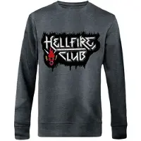 Stranger Things Sweat-shirt de - Hellfire Club - S - 4XL - pour Homme - gris foncé - Taille XXL
