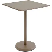 Muuto Linear Steel Café Table Taupe | 70cm x 70cm - H: 95cm