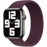 Apple Bracelet Solo tressé pour Watch | 38/40/41/42 mm - Taille 1 - Dark Cherry