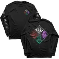The Witcher T-shirt manches longues Gaming de - Mosaïque - Haut Manches Longues - S - XL - pour Homme - noir - Taille L