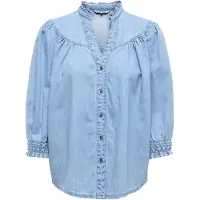ONLY Chemisier 'ONLRaYa' bleu denim