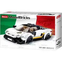 Sluban Model Bricks M38-B0957 Voiture de sport italienne blanche