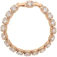 Faina Bracelet or rose / transparent