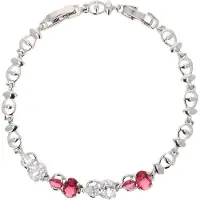 NAEMI Bracelet rouge / argent