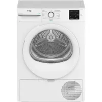 Beko Sèche-linge BM3T3829W, 8 kg, pompe à chaleur, écran, , blanc