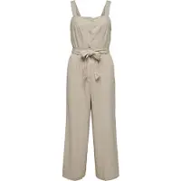 ONLY Caro Linen Sleeveless Jumpsuit Beige S Femme