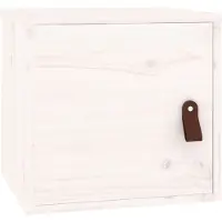 vidaXL Armoire murale Blanc 31,5x30x30 cm Bois de pin massif
