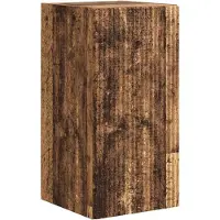 vidaXL Armoire TV murale vieux bois 30 x 31 x 60 cm Matériau dérivé du bois
