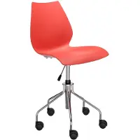 Kartell Maui Chaise Pivotante Chair | Purple Red