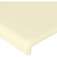 vidaXL Têtes de lit 2 pcs. Crème 72x5x78/88 cm Similicuir