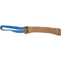 JULIUS K-9 Saucisson à mordre en cuir 20 x 3 cm cousu à l'extérieur - 1 dragonne