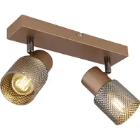 Globo 54314-2 SATELLA Projecteur métal couleur café mat, 2x E14