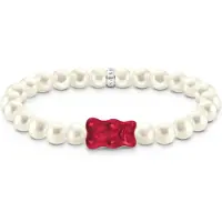 Thomas Sabo Bracelet, (Argent 925, Perles d'eau douce, Verre en cristal)