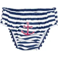 Playshoes Protection UV 'Maritime' bleu marine / rose foncé / blanc