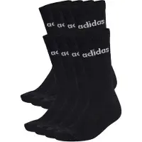 Adidas Linear Cushioned Crew Socks 10 Units Noir EU 37-39