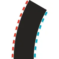 Carrera Curves Radius 2 30° Track Racing Noir