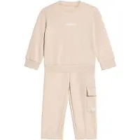 Adidas Essentials Joggers Fleece Set Beige 9-12 Months Enfants