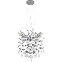 Globo Lampe suspendue Queena gris argenté Ø 40cm